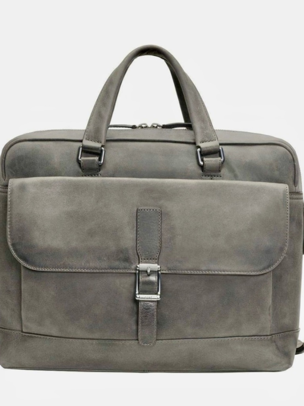 FRYE Men's Oliver 2 Handle, Suede Leather, Slate Color